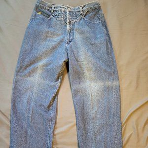 Womens Vtg Jewells Classic Bottoms High Waist Western Mom Jeans Sz 15x29